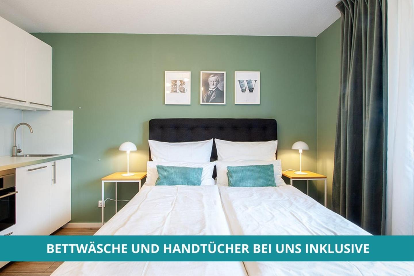 Apt Wahnfried Nr1 - Cityapartment Mit Kueche, Duschbad, Balkon, Parkplatz - Zentral Aber Ruhig ไบรอยท์ ภายนอก รูปภาพ